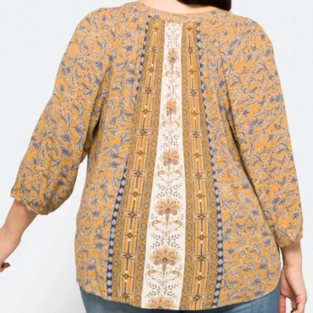 Mustard Yellow Tassel Detail Top - Picture 4 of 16
